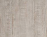 Garland Glass Top End Table, Washed Parchment Finish