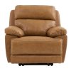 Gatlin Dual-Power Reclining, Brown Fabric