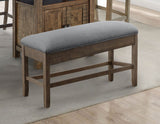 Grayson 24" Counter Storage Bench w/Nailhead Trim