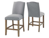Grayson 6-Piece Marble Top Counter Storage Dining Set