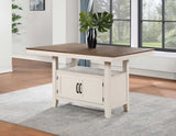 Hyland 5-Piece Counter Dining Set, Brown (Table & 4 Counter Chairs)