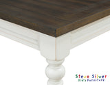 Joanna Kids 5 Piece Dining Set, Ivory and Mocha Finish