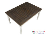 Joanna Kids 5 Piece Dining Set, Ivory and Mocha Finish
