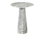 Joni 18″ Round Fantasy Brown Marble Accent End Table
