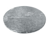 Kaza 18-inch Gray Marble Lazy Susan