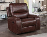 Keily Recliner, Manual Swivel, Glider, Brown
