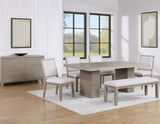 Lily 60-78" Dining Table w/18-inch Leaf