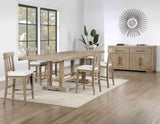 Napa 5-Piece Counter Dining Set, Sand (Table & 4 Counter Chairs)