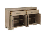 Napa 5-Piece 72-108-inch Dining Set, Sand (Table & 4 Side Chairs)