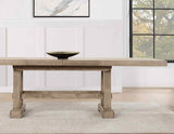 Napa 5-Piece 72-108-inch Dining Set, Sand (Table & 4 Side Chairs)