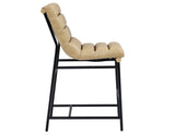 Nicco 24" Counter Stool, Sand Vegan Leather