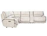 Olsen 6-Piece Sectional, Dual-Power Zero-Gravity Reclining, Dove