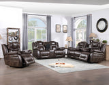 Oportuna 3-Piece Dual-Power Reclining Set (Sofa, Loveseat & Chair)