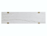 Perth White Marble Top Sofa Table