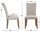Riverdale Trestle Table with 4 Upholstered Side Chairs