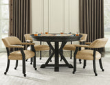 Rylie 6-Piece Game Dining Set, Black Finish $829.00