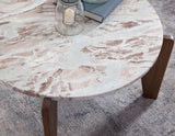 Shavon 3-Piece Solid Toronto Brown Marble Table Set
