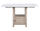 Taylor 5-Piece Faux-Marble Counter Dining Set