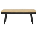 Vida 49" Sand Vegan Leather Dining Bench