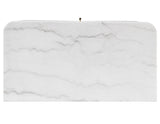 Vida Marble Top WIne Cabinet, Black Finish