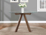 Wade 48-inch Glass Top 5-Piece Dining Set (Table & 4 Side Chairs)