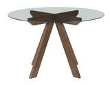 Wade 48-inch Glass Top 5-Piece Dining Set (Table & 4 Side Chairs)