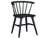 Willow 5 Piece 42-inch Round Dining Set, Black