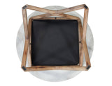 Wyman Banswara 20" Round White Marble Top End Table