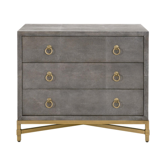 Strand Shagreen 3-Drawer Nightstand