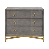 Strand Shagreen 3-Drawer Nightstand