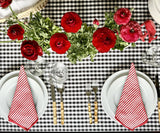 Red Dinner Napkins Set of 4