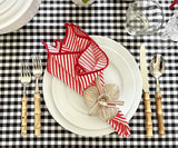Red Dinner Napkins Set of 4