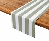 Striped Table Runner - Cotton-Linen Blend