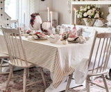 Beige Tablecloths - Rectangle Table Cover