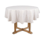 Ticking Tablecloth - Round