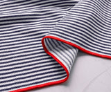 Striped Dinner Napkins with Borders