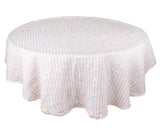 Amalfi Stripe Linen Round Tablecloth