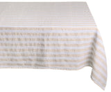 Linen Striped Tablecloth