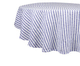 Amalfi Stripe Linen Round Tablecloth