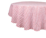 Amalfi Stripe Linen Round Tablecloth