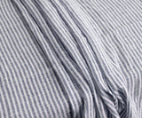 Narrow Stripe Linen Rectangle Tablecloth - Striped Tablecloth