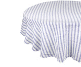 Homestead Stripe Linen Tablecloth - Round Tablecloth 60 inch