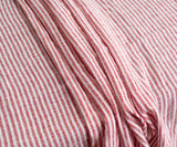 Narrow Stripe Linen Rectangle Tablecloth - Striped Tablecloth