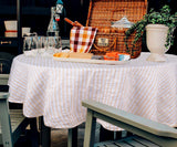 Amalfi Stripe Linen Round Tablecloth