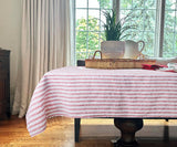 Linen Tablecloth - Striped Tablecloths
