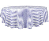 Amalfi Stripe Linen Round Tablecloth