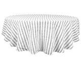 Homestead Stripe Linen Tablecloth - Round Tablecloth 60 inch
