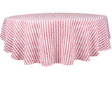 Amalfi Stripe Linen Round Tablecloth