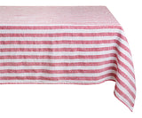 Linen Striped Tablecloth