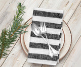 Italian Stripe Linen Napkins